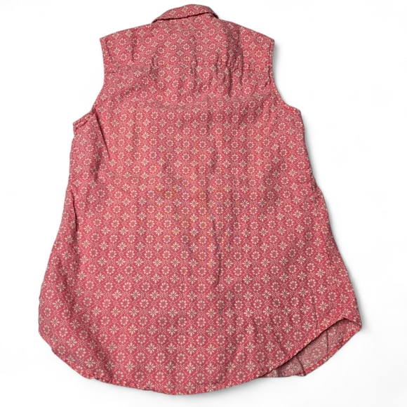 Talbots Linen Sleeveless Blouse - Picture 2 of 5